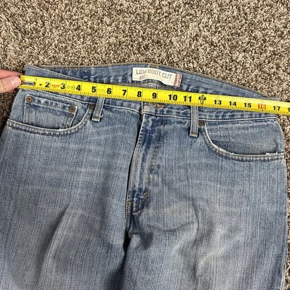 Levis Jeans Mens 34x30 Baggy 527 Bootcut Western Workwear Cotton Y2K Flare - Picture 4 of 12